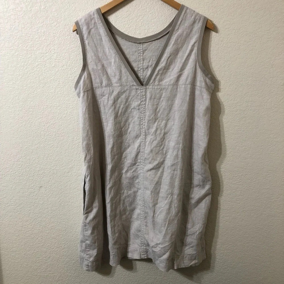Toad & Co Tara Hemp Sleeveless Dress - Size Large - Picture 5 of 8